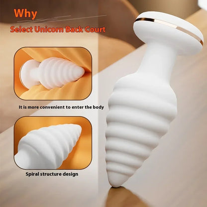 GALAKU Unicorn Male Rear Anal Plug Heated Male Erotic Alternative Toys