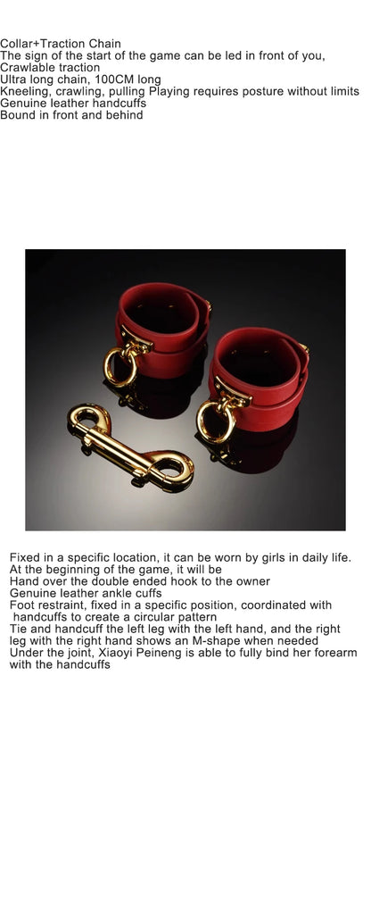 Gift Box Set Bundled Items Sex Collars Handcuffs Ankle Shackles, SP Ankle Shackles Binding Sex Toys SM Products