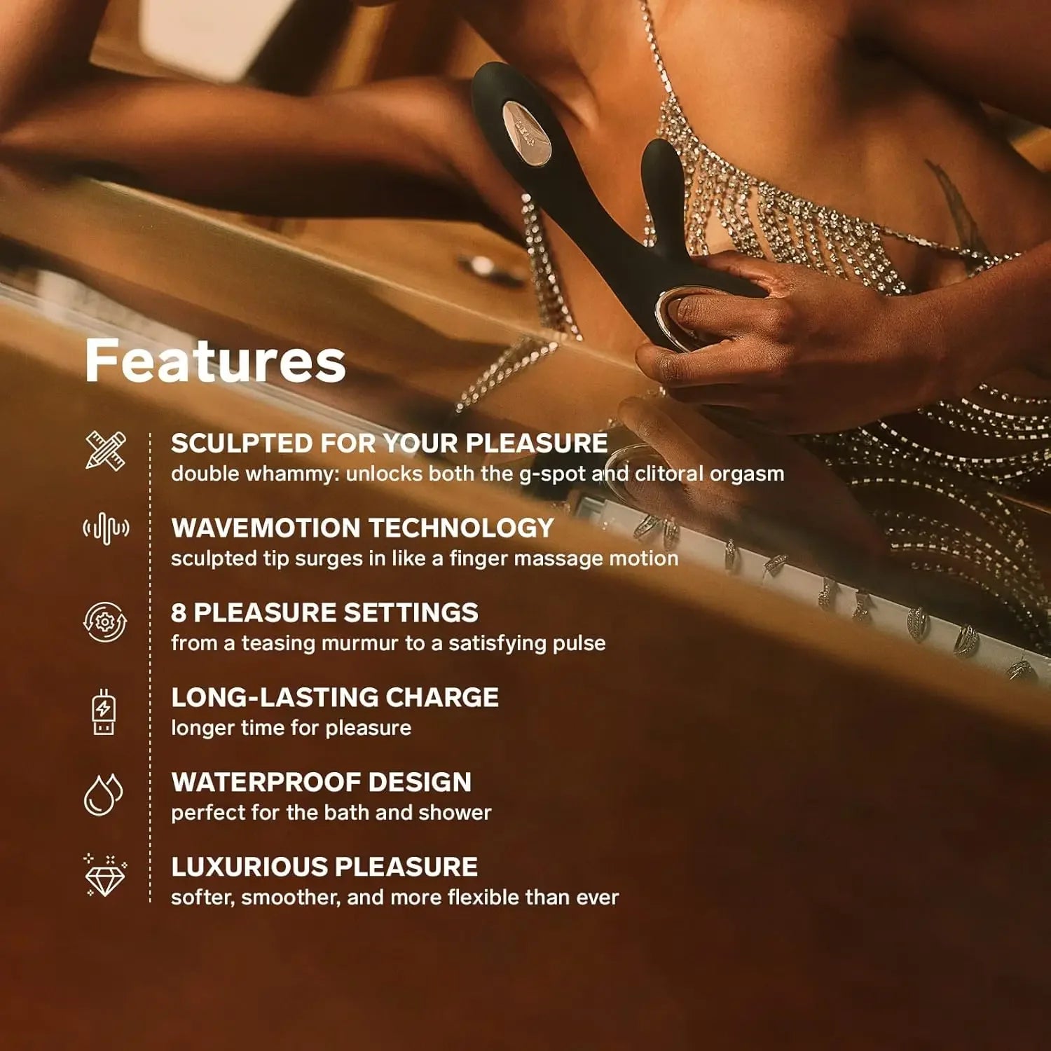 LELO Soraya Wave Luxurious G Spot Rabbit Vibrator Sex Toy, Vibrators for Women with Unique WaveMotion Technology