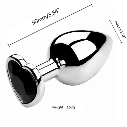 3 Size/set Metal Anal Plug for Women Men Couples Butt Plug Butt Toy Adult Game Masturbator Anal S/M/L Diamond Sex Toy for Adult