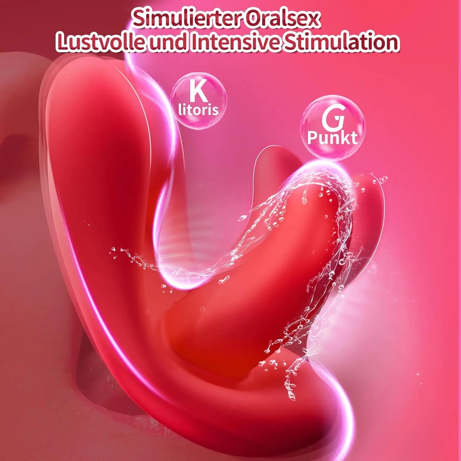 App Remote Control Vibrators Tongue-Shaped Butterfly 9-frequency Vibrator Wearable Panties Clitoral Stimulator Sex Toy for Women