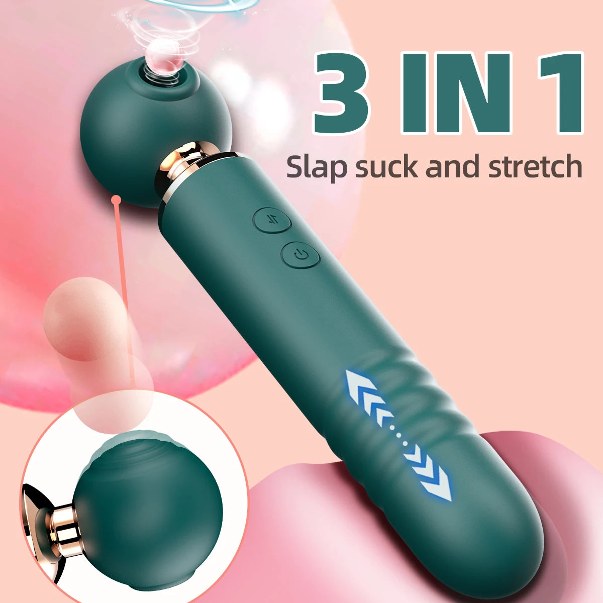 Magic Av Wand Massager Dildo Masturbator Clitoris Nipple Stimulation Silicone Sex Toys Vibrator Women Vaginal G Spot Stimulators
