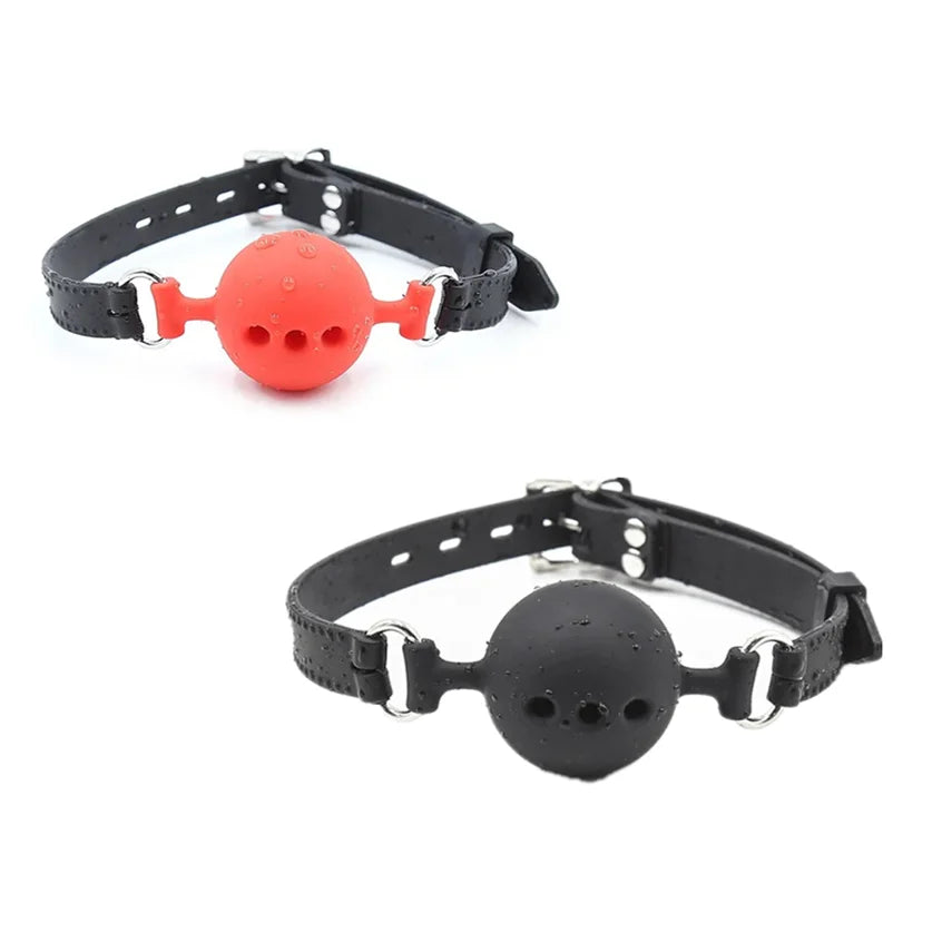 3 Sizes Soft Safety Silicone Open Mouth Gag Ball Bdsm Bondage Slave Ball Gag Erotic Sex Toys For Woman Couples Adult Sex Games