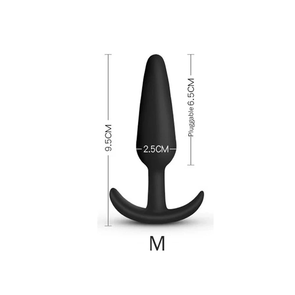 S/M/L Sexy Toys Anal Plug Butt Vibrator Women/Men Soft Silicone Erotic Anal Plug Training Adults Sex Toys for Couple Women Gay