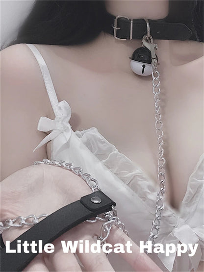 BDSM Women Punk Leather Sexy Collar Necklaces Round Trendy Neck Heart Harajuku Choker Gothic Bondage Women Neck Accessories