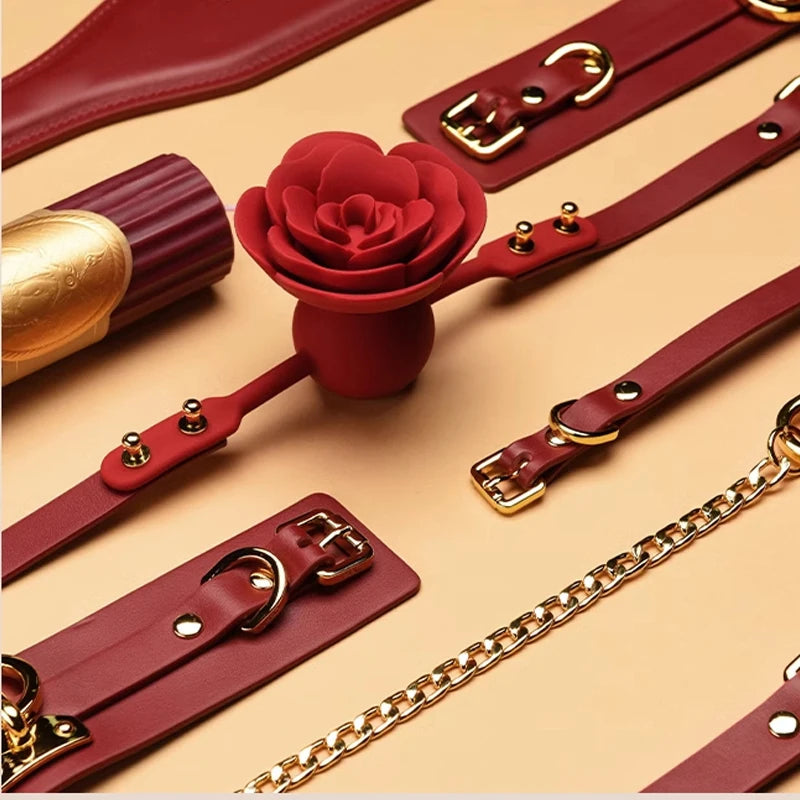Gift Box Set Bundled Items Sex Collars Handcuffs Ankle Shackles, SP Ankle Shackles Binding Sex Toys SM Products