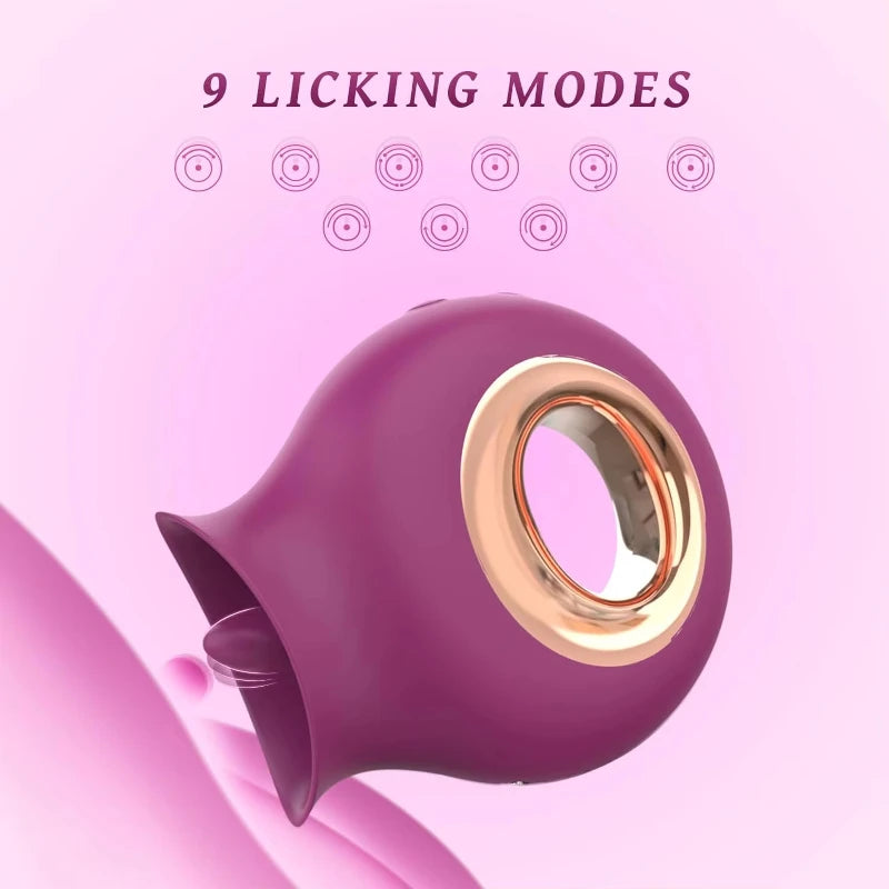 Woman clitoris licker tongue vibrator nipples vagina orgasm sucking massager stimulator female masturbator sex toys for couples