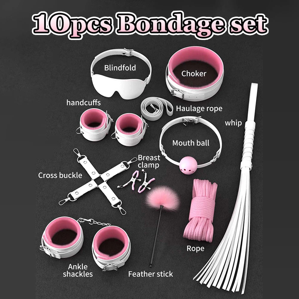 Sex toys for Women BDSM Sexual Couples Kit Erotic Accessories Handcuffs for Session Anal Plug Sex Game Adult Sexy Toys Sexyshop