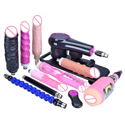 ROUGH BEAST Sex Machine for Woman and men Adjustable Masturbating Pumping with 3XLR Accessories Sex Gun Love Machine for Adult