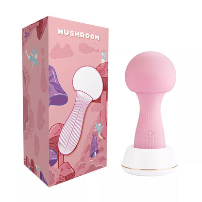 Premium OTOUCH - Mushroom Silicone Wand Vibrator - Pink