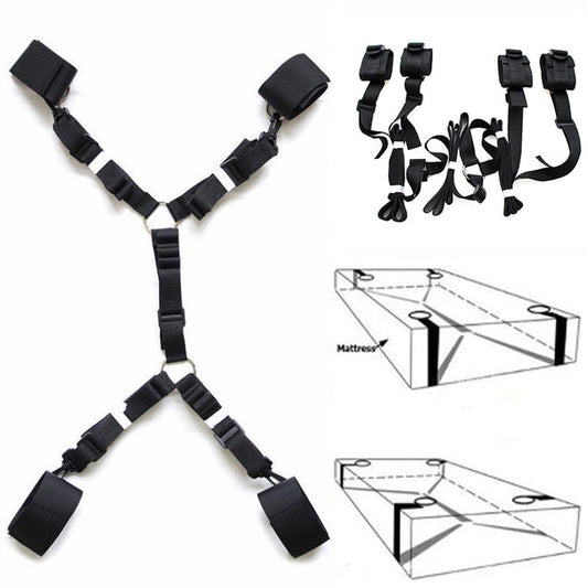 Under Bed Kit Rope Handcuffs For Sex Bondage Mask Mouth Gag Rope