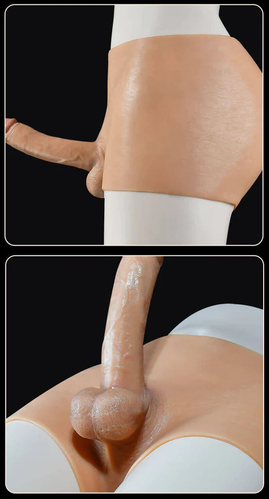 Strap-On Dildo Panties with Realistic Detachable G-Spot Stimulator - Adjustable Waist