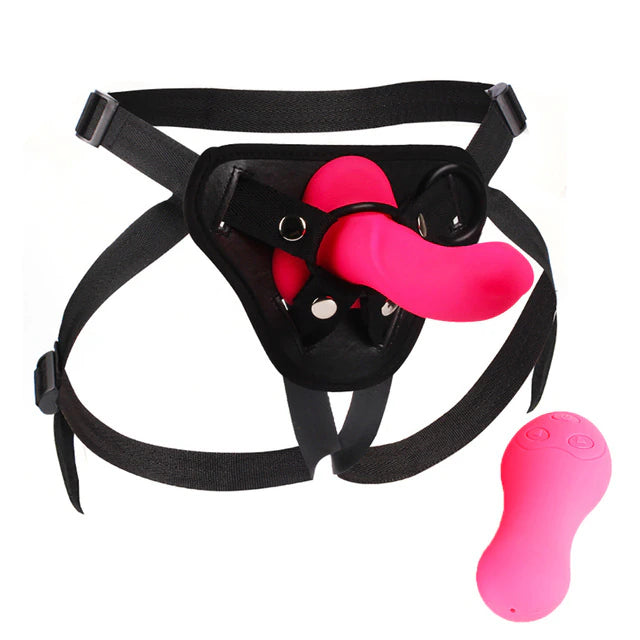 10 Speed Vibrating Strap On.