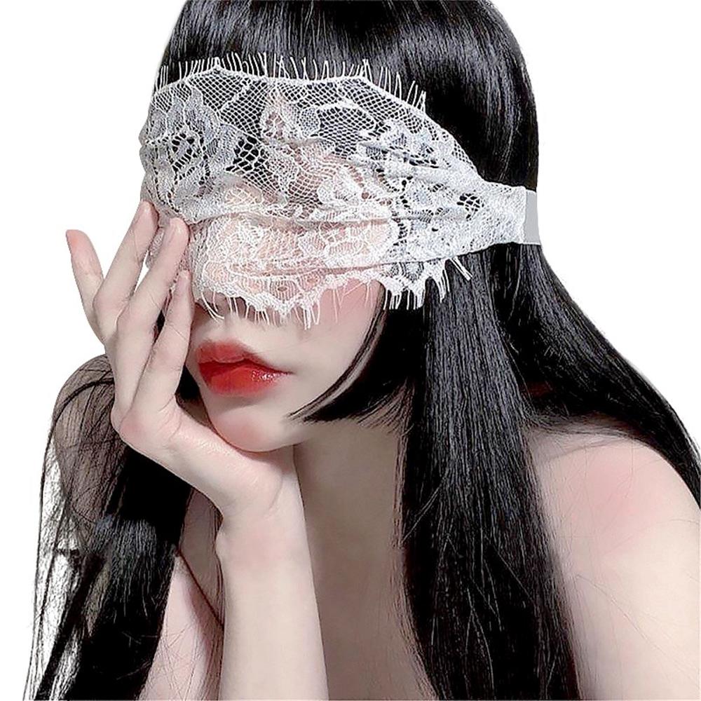 Black White Lace Eye Mask.