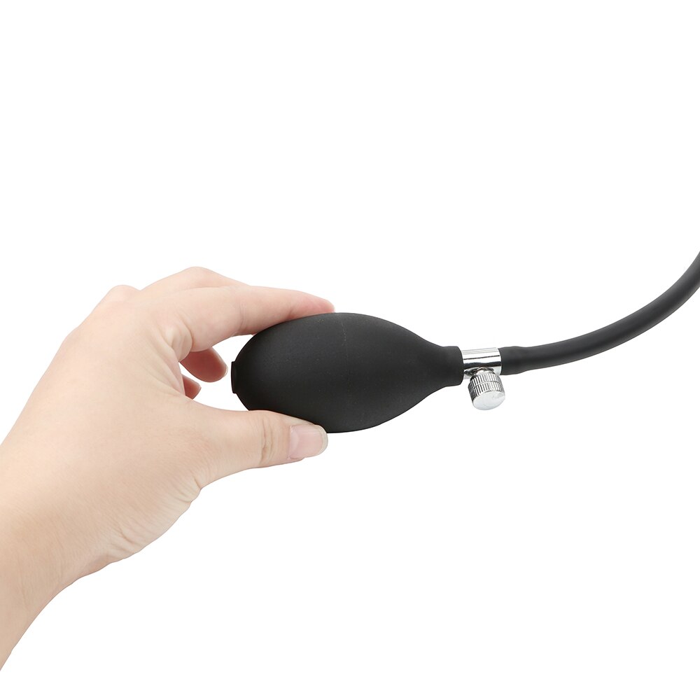 Inflatable Silicone Anal Dilator Butt Plug - Adjustable Expansion for Prostate Massage