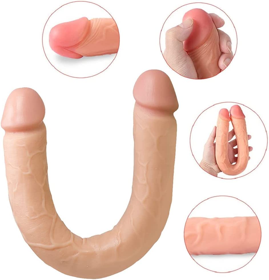 14.7 inch Super Long Double Head Dildo - Realistic and Flexible 37.5 cm.