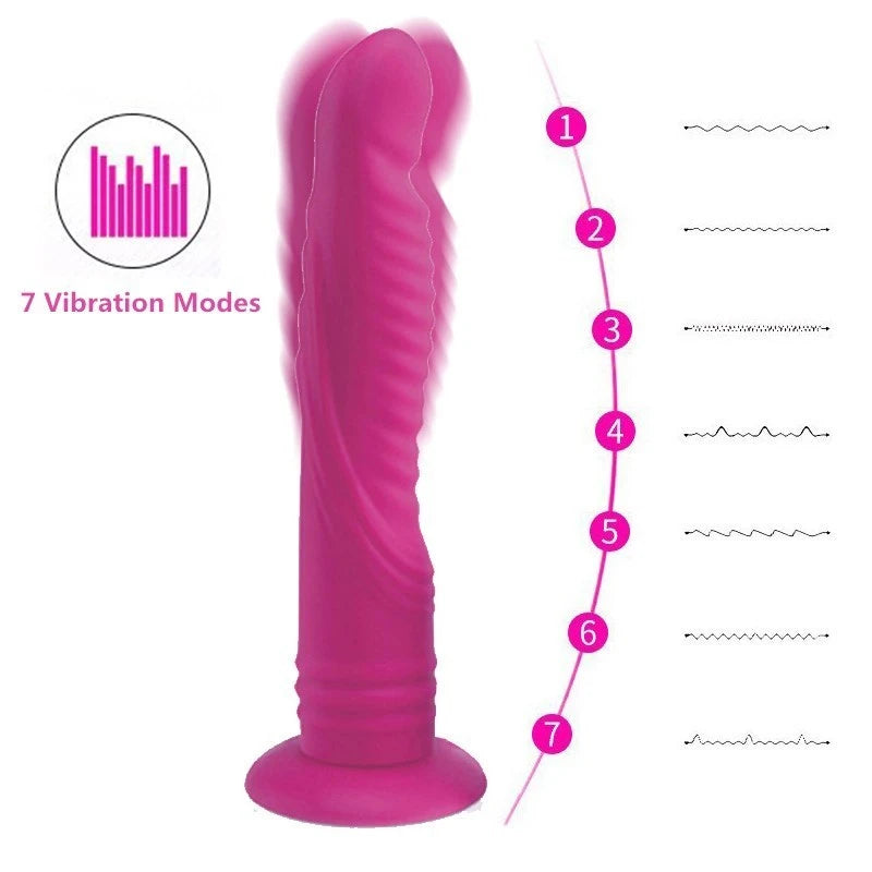 7 Speeds Realistic Big Dildo.