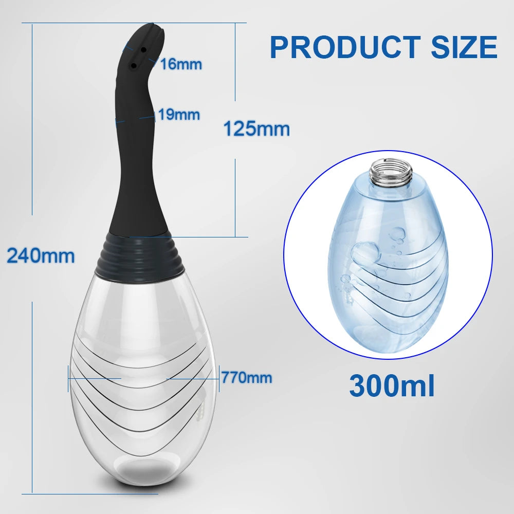 Manual Anal Butt Cleaner - Medical Silicone