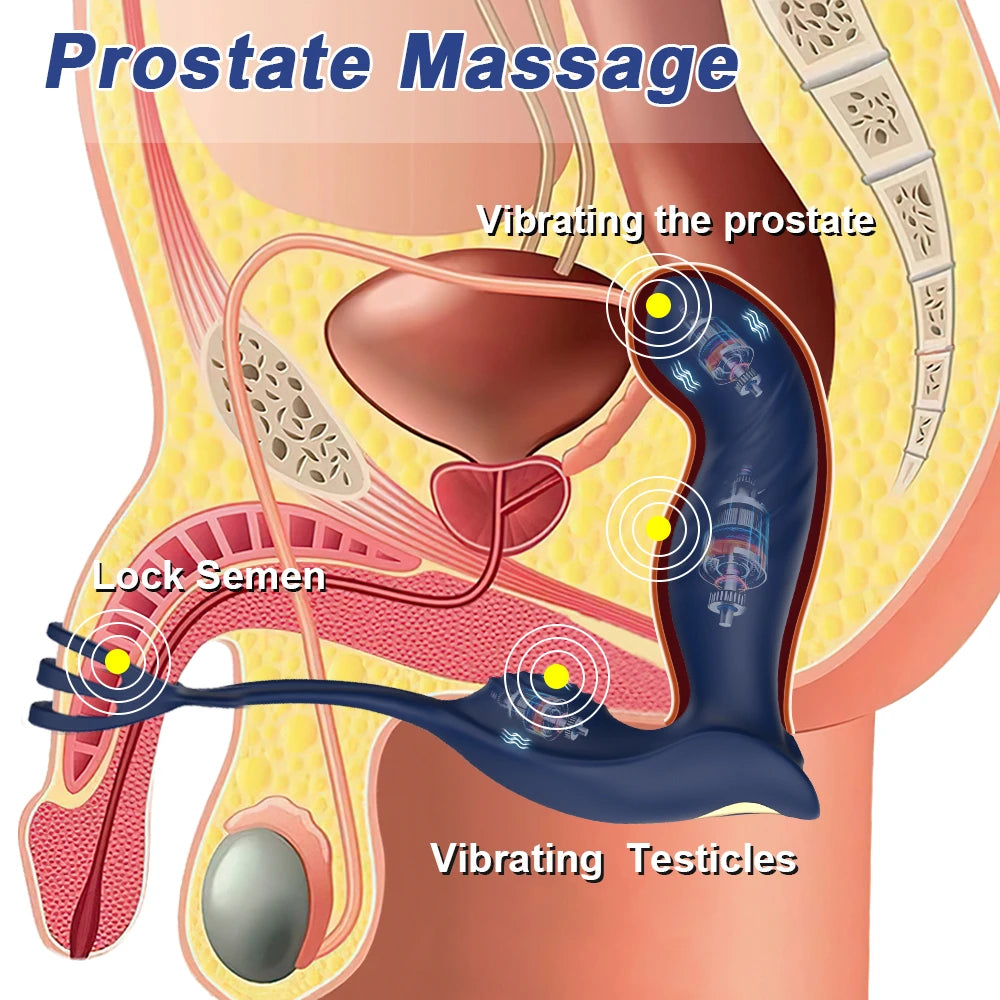 12-speed male anal vibrator.