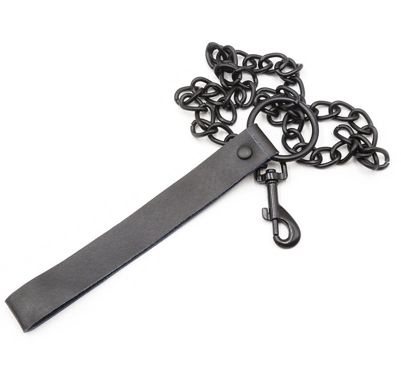 Black Leather Bdsm Bondage Set 3pcs.
