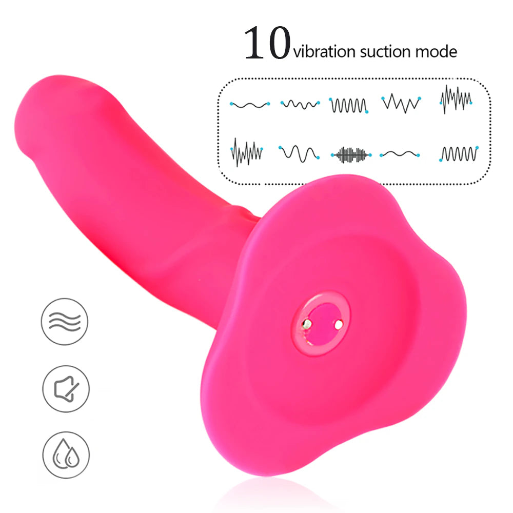 10 Speed Vibrating Strap On.