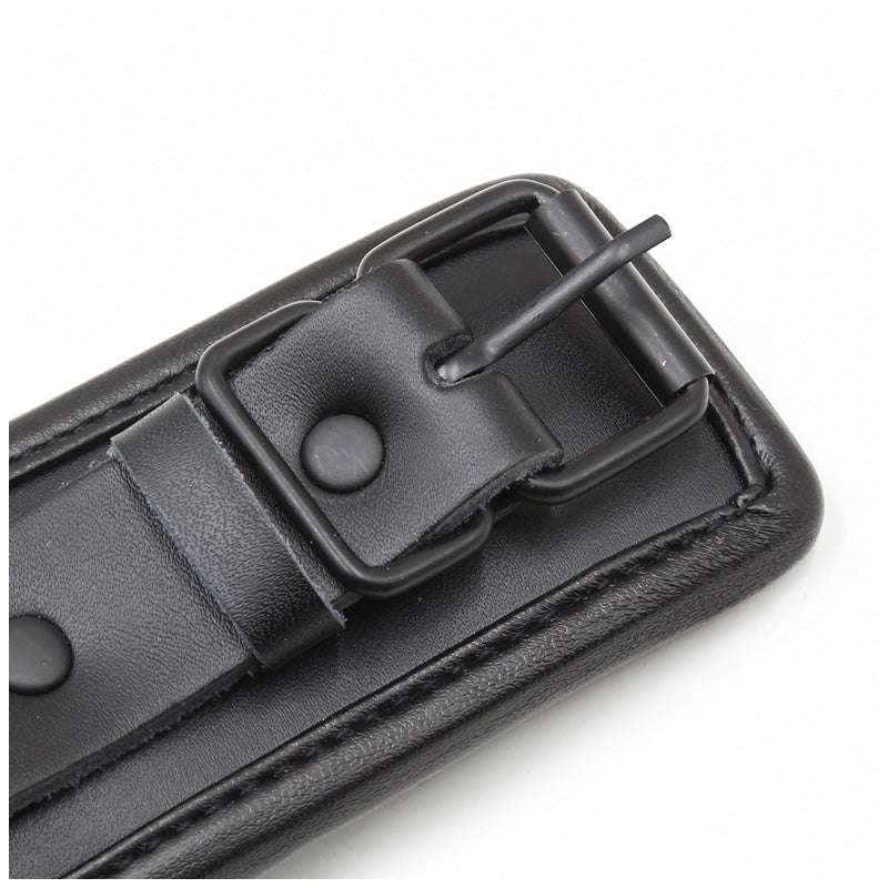 Black Leather Bdsm Bondage Set 3pcs.