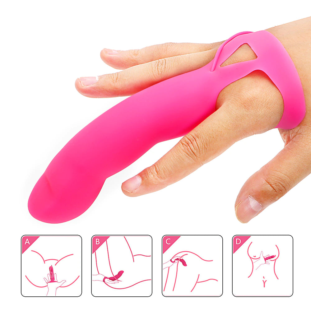 Finger G-spot Strap On 7 Speeds Clitoral Stimulator