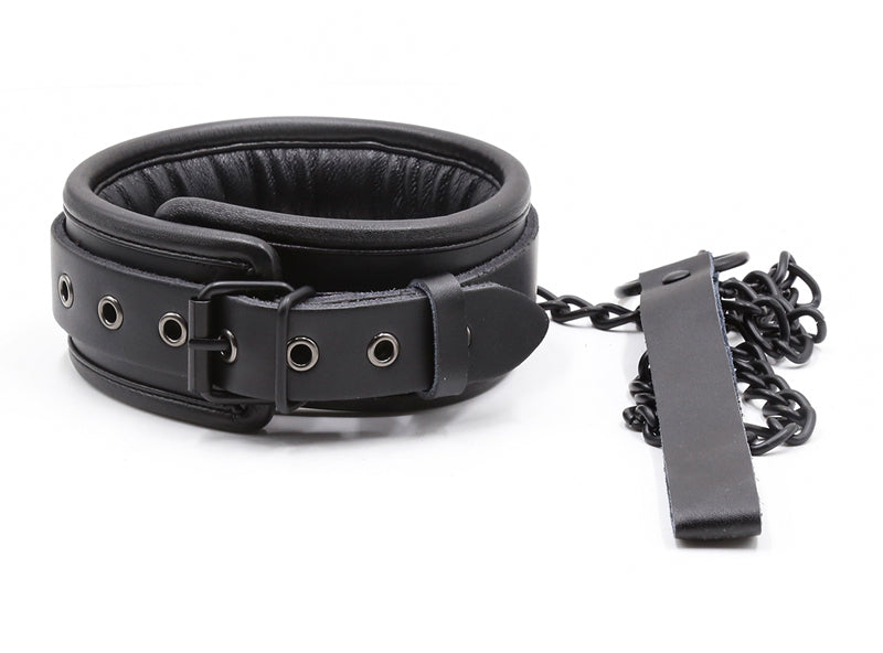 Black Leather Bdsm Bondage Set 3pcs.