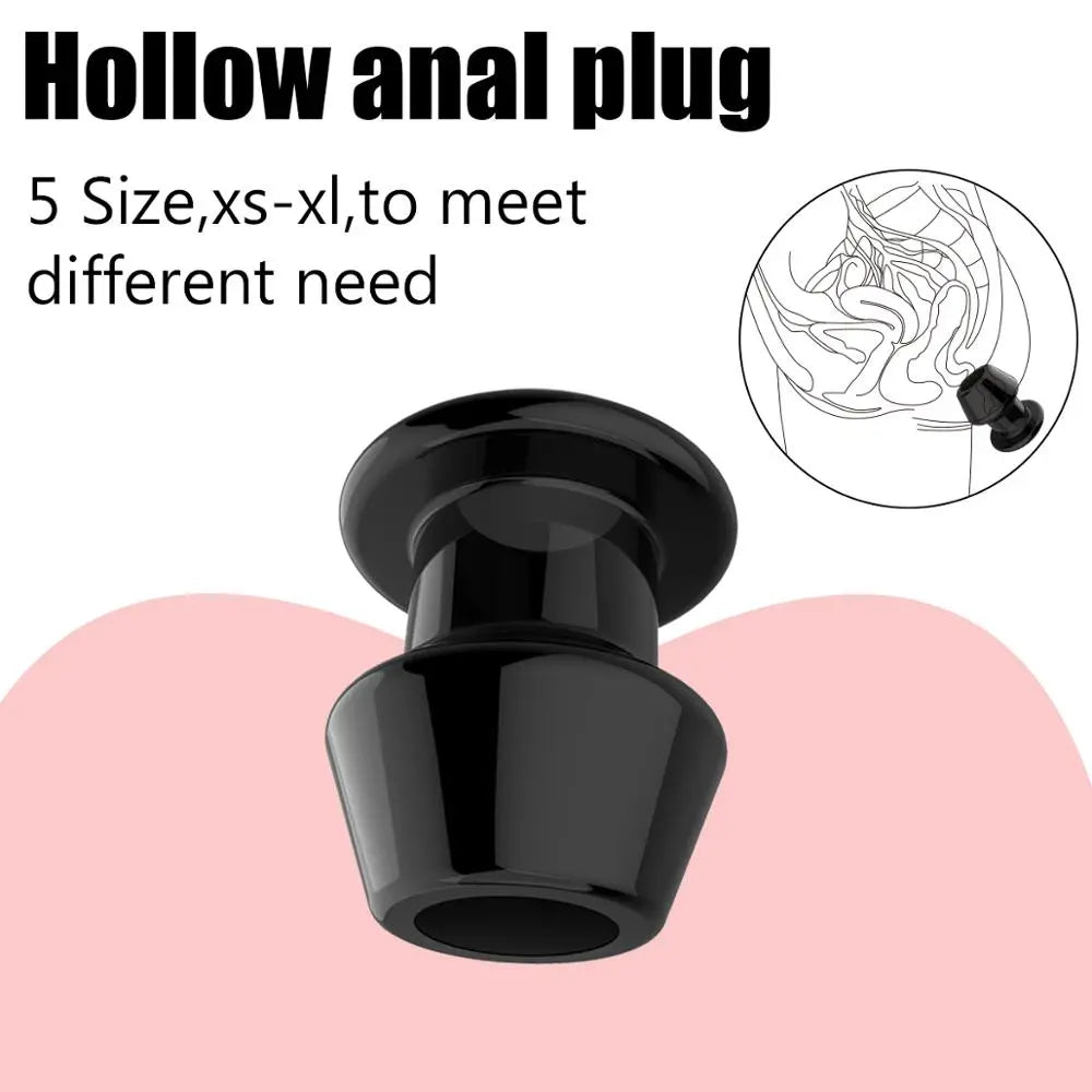 Hollow Anal Plug 5 Sizes