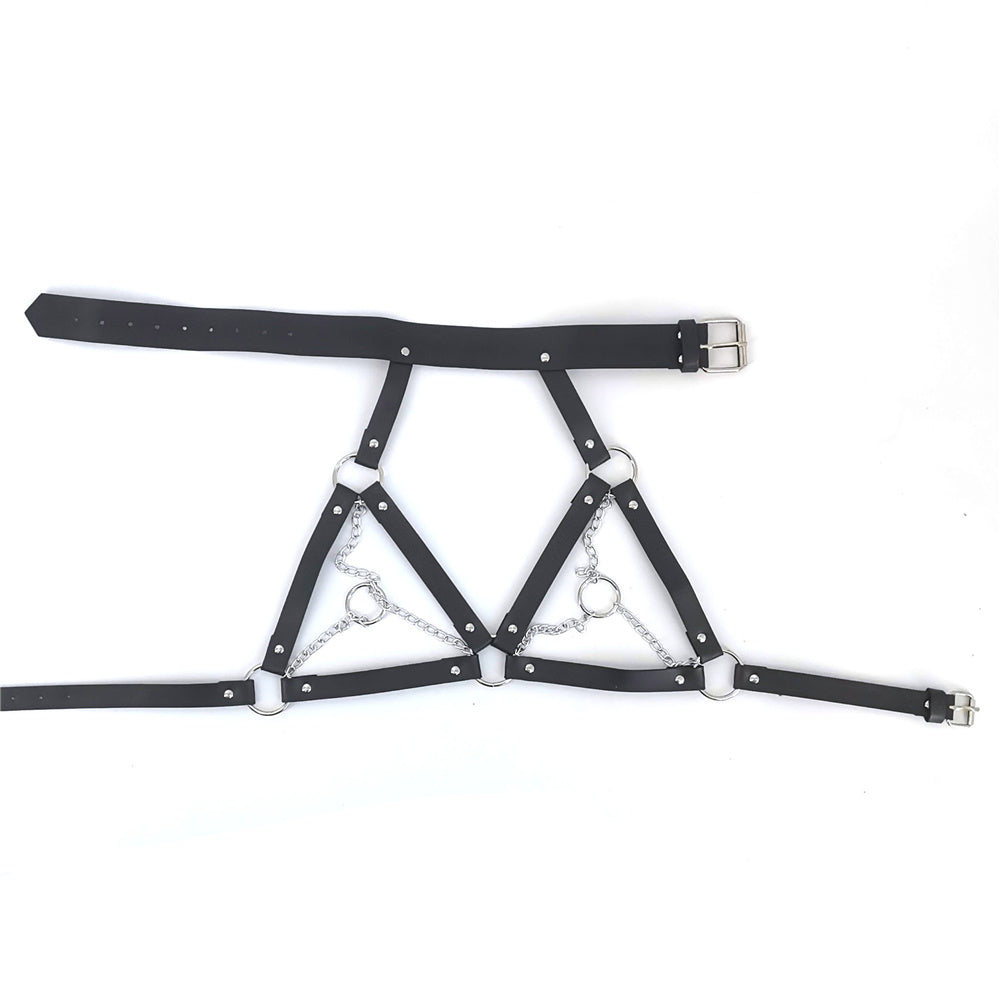 Bondage Collar Harness Breasts.