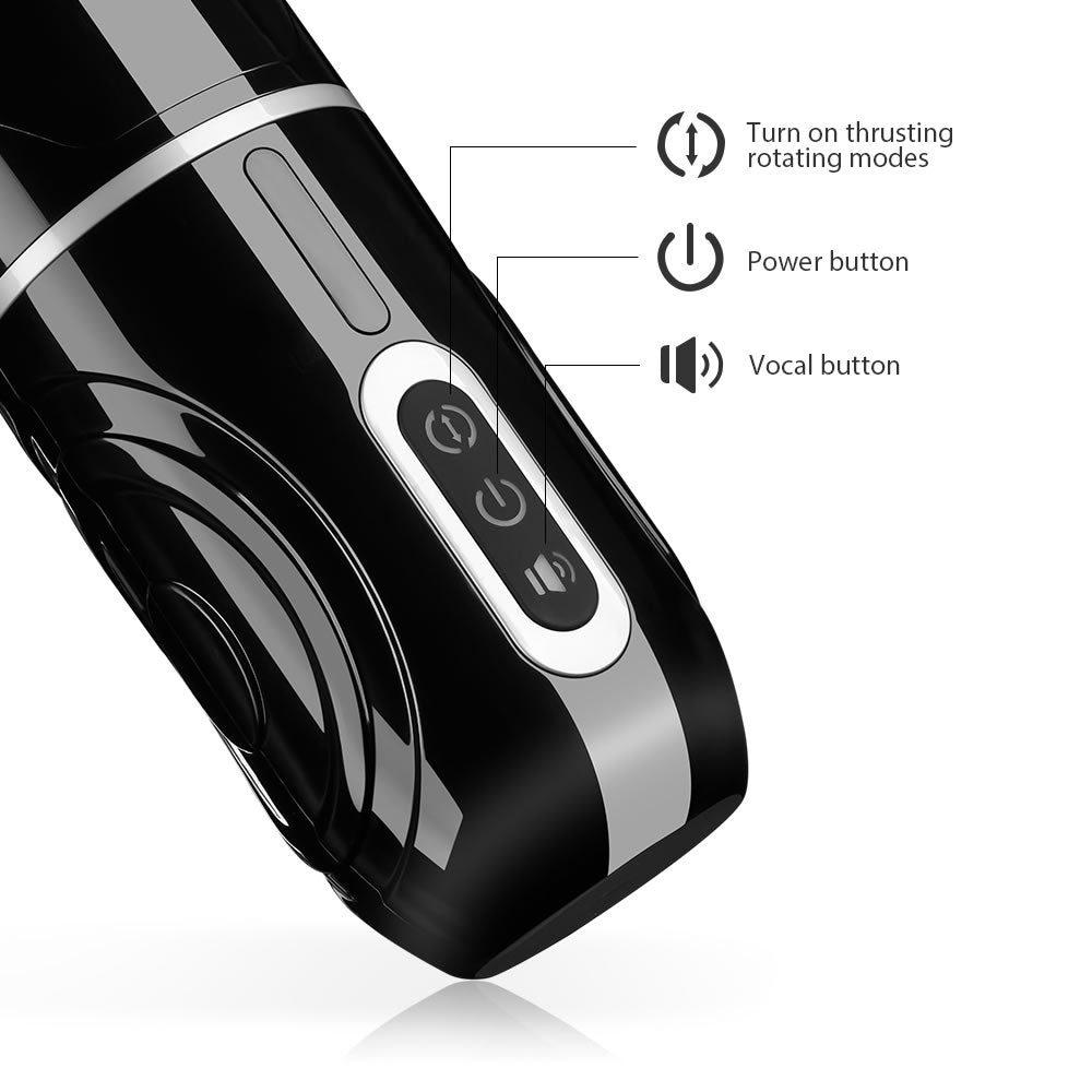 【HOT】3-in-1 Masturbation Cup Telescopic Suction Vibration.