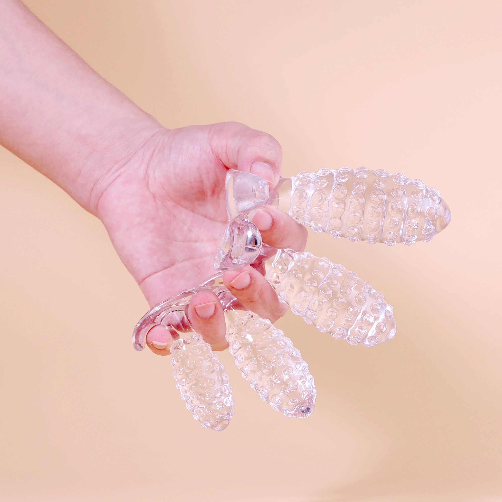 Silicone Pineapple Anal Plug - Crystal Textured Design for Enhanced Pleasure - Available in XS, S, M, L Sizes