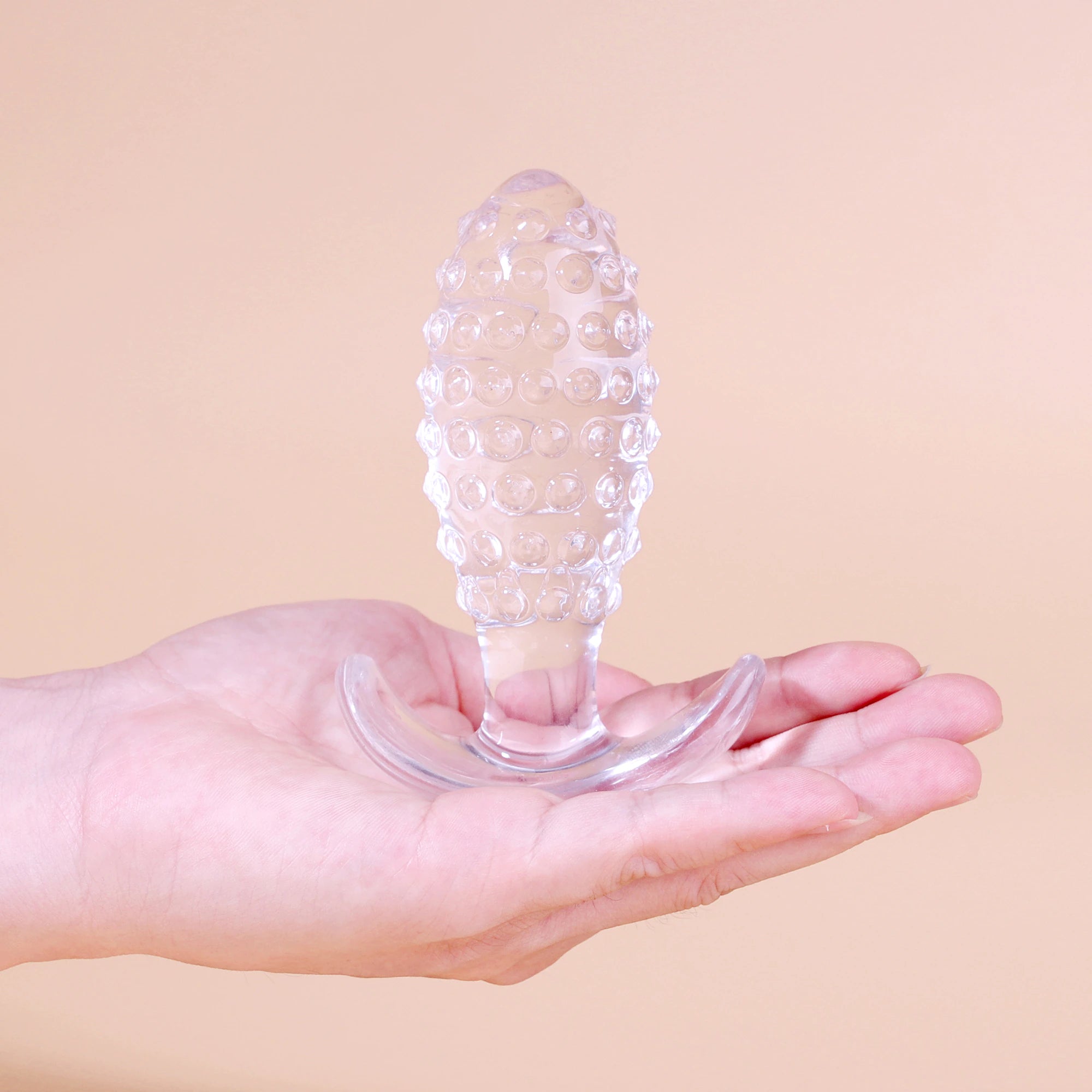 Silicone Pineapple Anal Plug - Crystal Textured Design for Enhanced Pleasure - Available in XS, S, M, L Sizes
