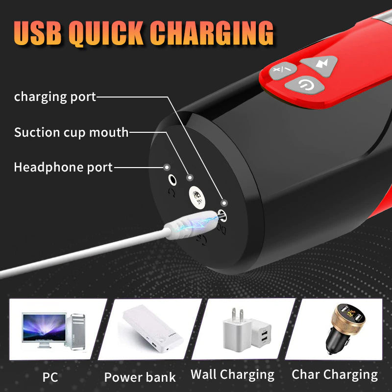Automatic Male Masturbator Telescopic.