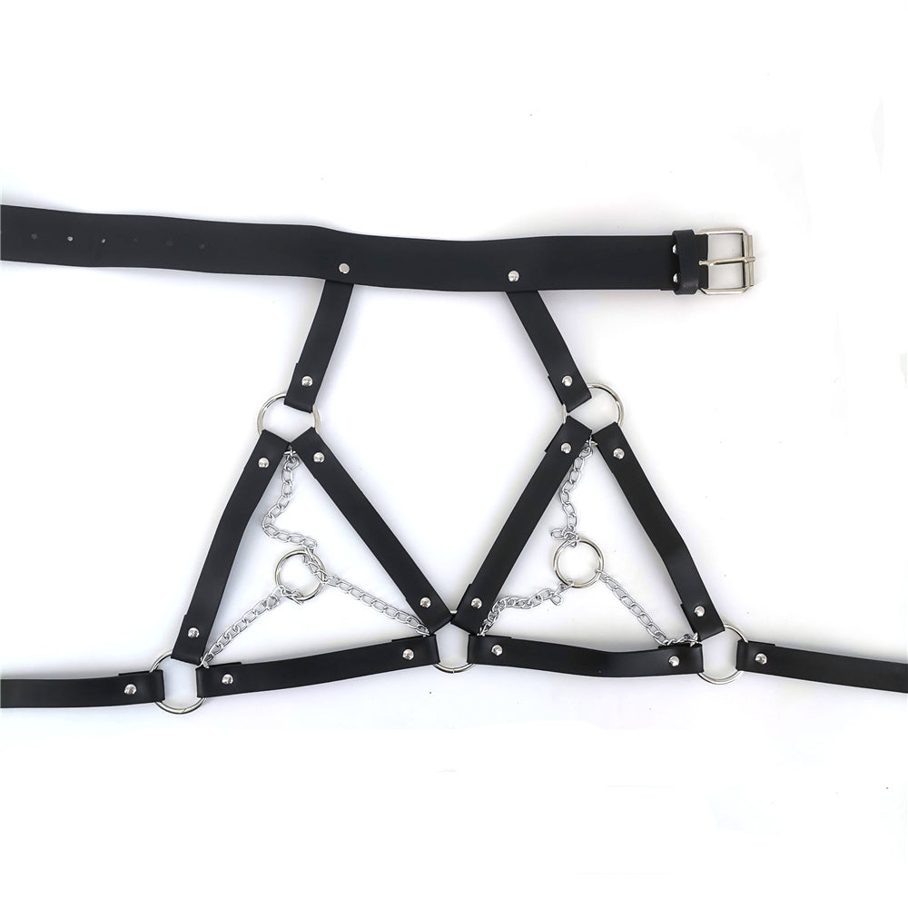 Bondage Collar Harness Breasts.
