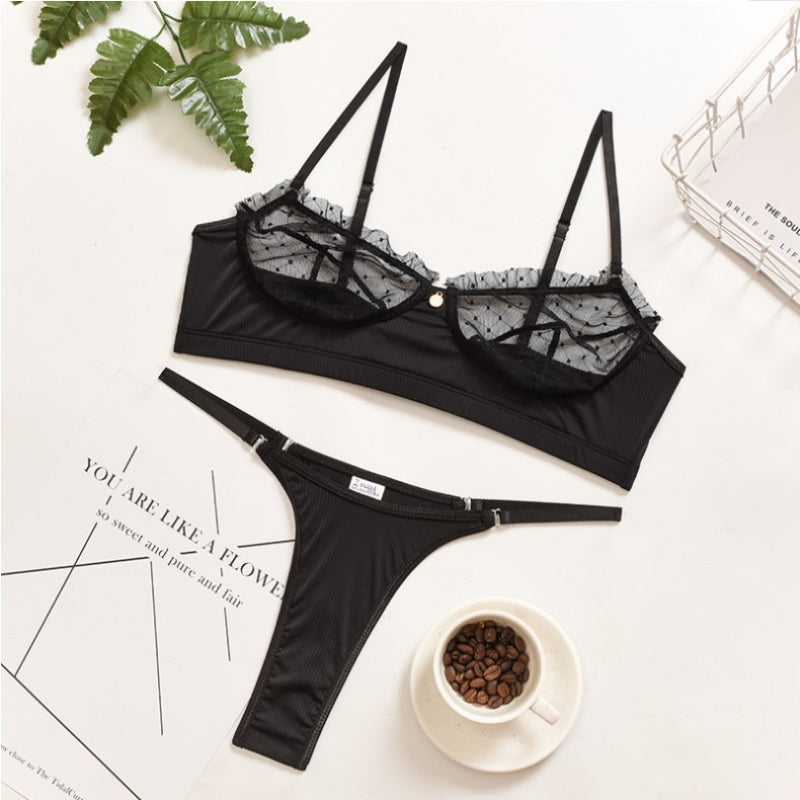 Ensemble de soutien-gorge en dentelle de lingerie sexy