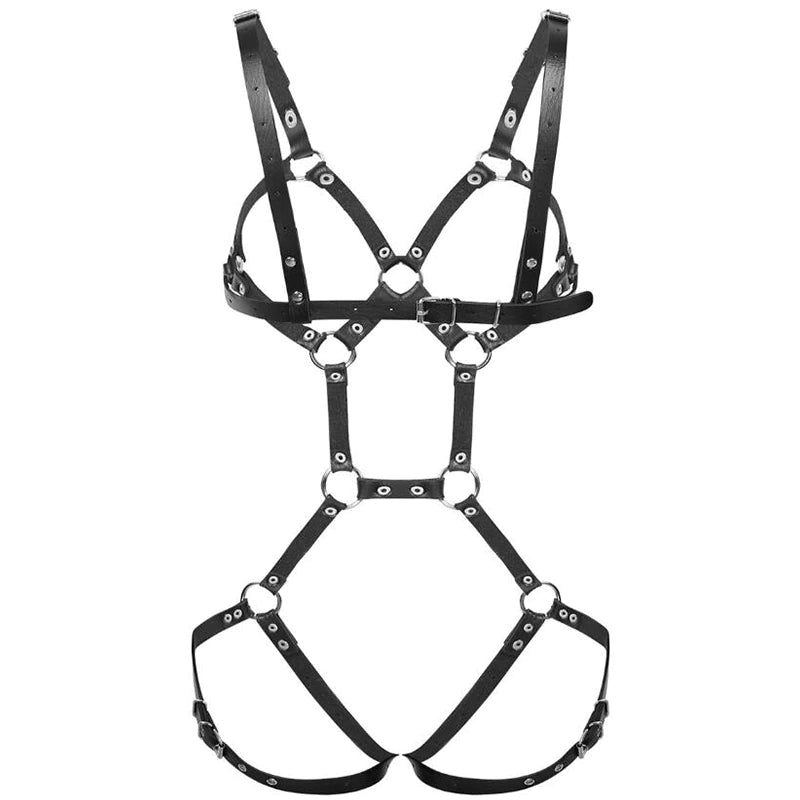 BDSM Body Bondage Bra Garter.