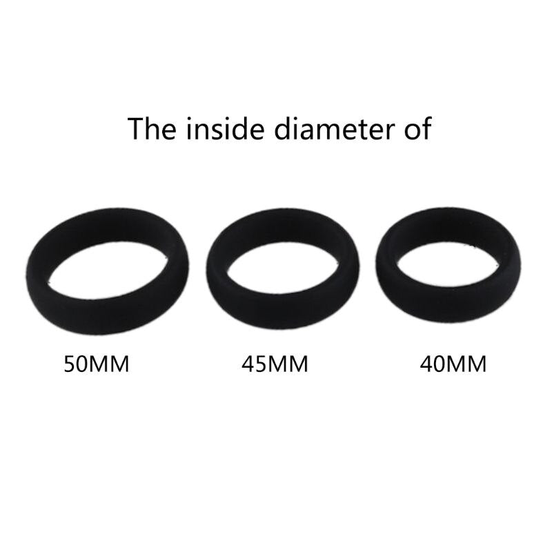 Soft Elastic Silicone Penis Ring - Erection Enhancer for Men, Delay Ejaculation Ring Set