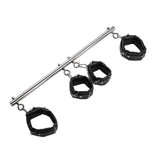 BDSM Bondage Stainless Steel Handcuffs Ankle Cuffs