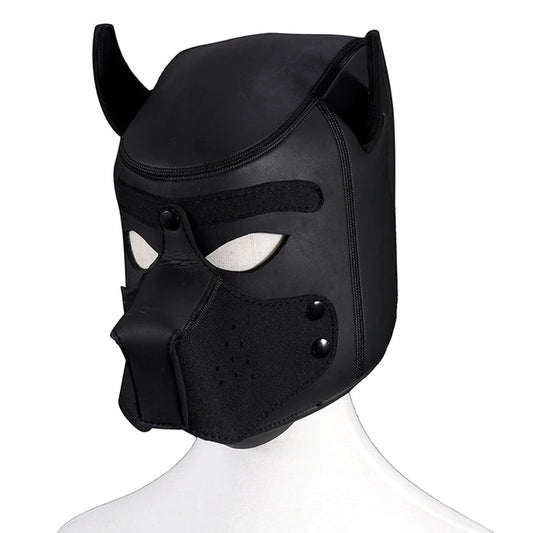 Bdsm Bondage Dog Mask with Detachable Nose