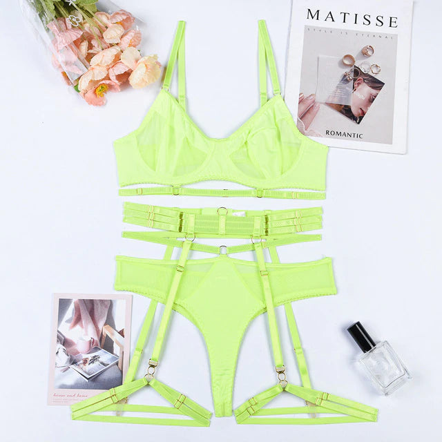 MIRABELLE Lingerie Ensemble soutien-gorge et culotte sexy 