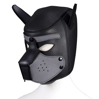 Bdsm Bondage Dog Mask with Detachable Nose