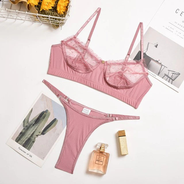 Ensemble de soutien-gorge en dentelle de lingerie sexy