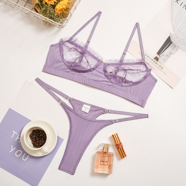 Ensemble de soutien-gorge en dentelle de lingerie sexy
