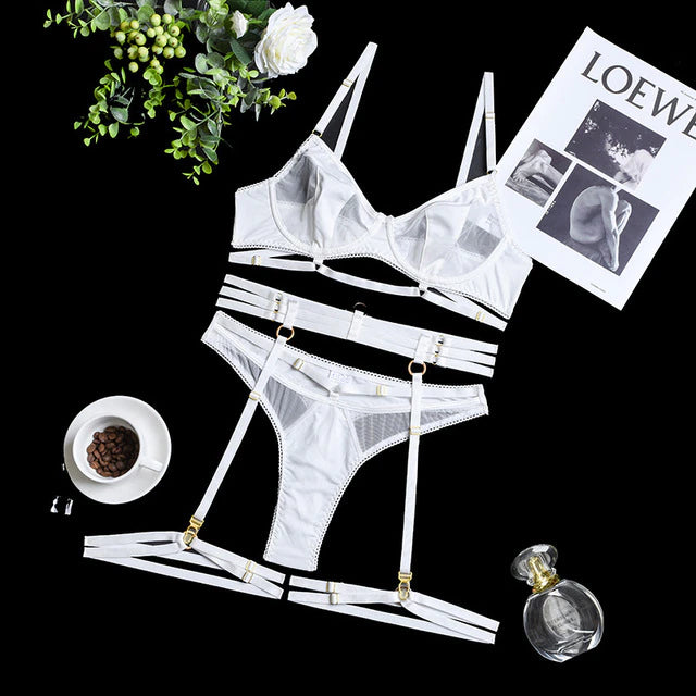 MIRABELLE Lingerie Ensemble soutien-gorge et culotte sexy 